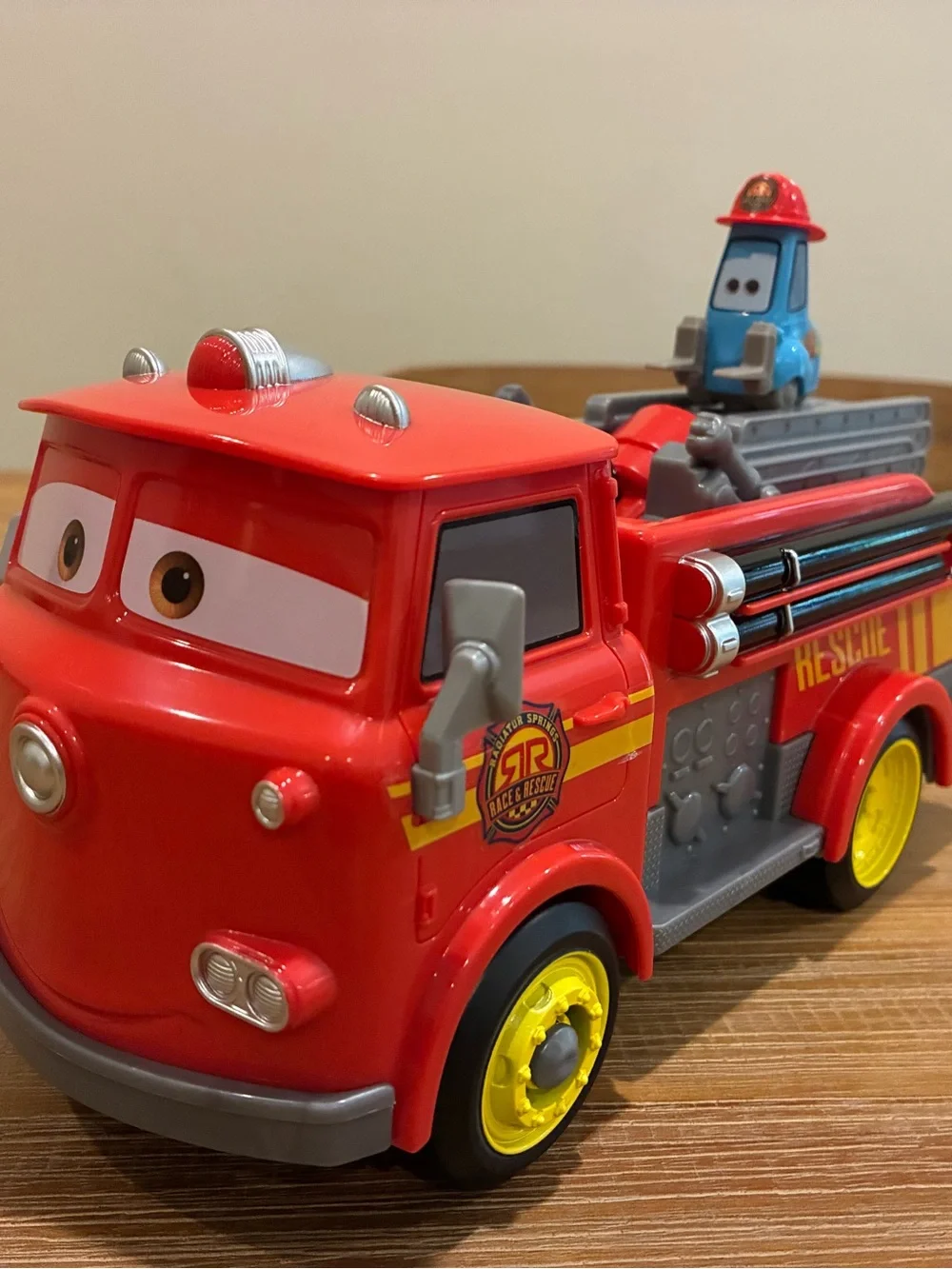 Lightening McQueen RED Rescue Fire Truck Toy